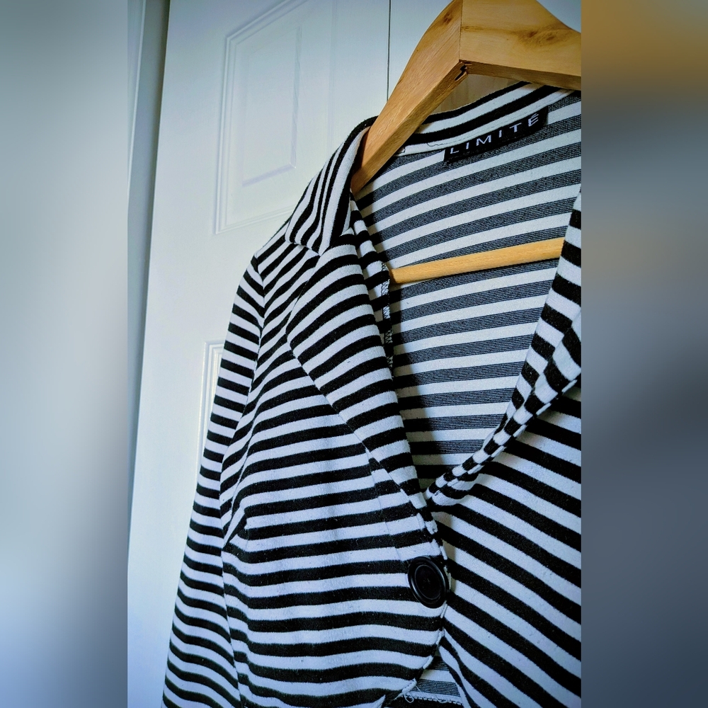 Mod Striped Cropped Jacket. Small. - Picture 8 of 16